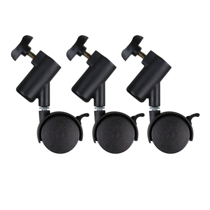 Комплект Колес для Фотооборудования 16мм, Black