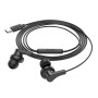 Вакуумные проводные наушники Hoco M114 Type-C 1,2m, Black