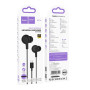 Вакуумные проводные наушники Hoco M114 Type-C 1,2m, Black