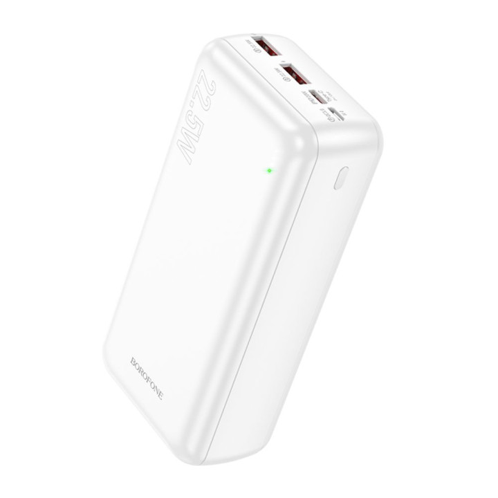 Портативная батарея Power Bank Borofone BJ38B Power 22.5W + PD20W 30000 mAh, White