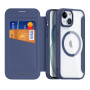 Чехол - книжка Dux Ducis Skin X Pro with MagSafe для iPhone 15 blue