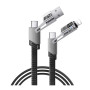 Дата - кабель USB Remax RC-C189 3 в 1 Lightning / Type-C 65W, Black