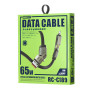 Дата - кабель USB Remax RC-C189 3 в 1 Lightning / Type-C 65W, Black