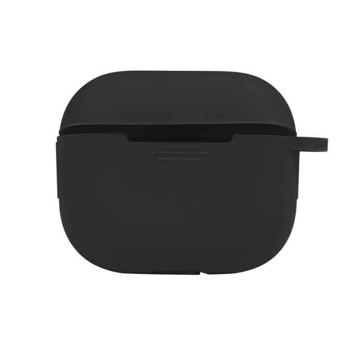 Чехол-футляр для наушников Silicone Case with hook для Airpods 4, Black