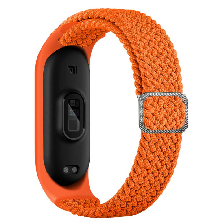 Ремешок для Xiaomi Mi Band 3 / 4 / 5 / 6 / 7 Elastic adjustment, Papaya