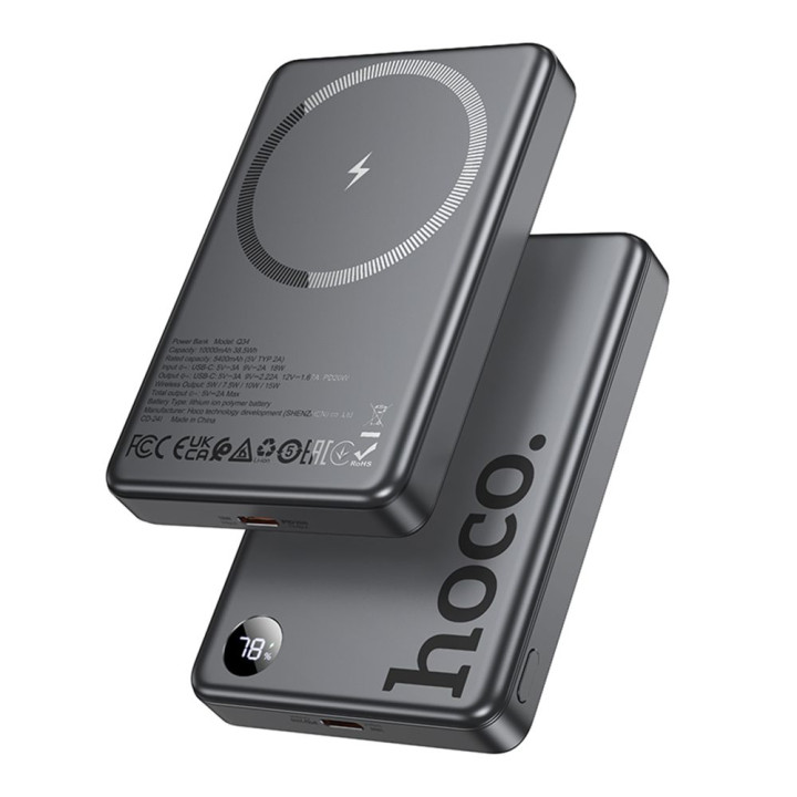Внешний аккумулятор Power Bank Hoco Q34 Clever PD20W 10000mAh, Gray