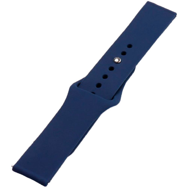 Ремешок Silicone 22mm Original Button Design для Samsung / Amazfit / Huawei, Midnight Blue