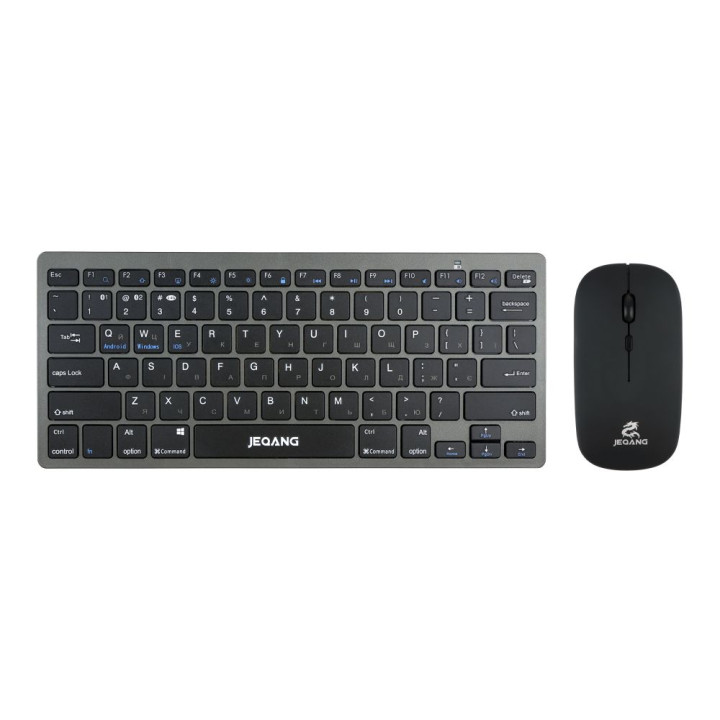 Беспроводная Клавиатура и Мышь JEQANG JB-326, Gray