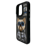 Чехол TPU+PC Nimmy 3D with Metal Buttons для iPhone 16 gorilla black
