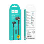 Проводные вакуумные наушники-гарнитура Hoco M104 Mini-Jack 3.5mm 1.2m, Black