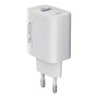 Сетевое Зарядное Устройство Ridea RW-18120 Rapid USB QC 18W, White