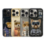 Чехол TPU+PC Nimmy 3D with Metal Buttons для iPhone 16 gorilla black