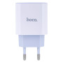 Сетевое Зарядное Устройство Hoco C76A Plus Type-C PD 20W cable Type-C to Lightning 3A, White