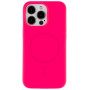 Чехол - накладка Silicone Case with Magsafe для iPhone 12 Pro Max hot pink