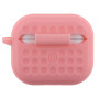 Чехол-футляр для наушников Silicone Fashion Case with Hook для Airpods 3, Pink