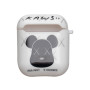 Чехол-футляр для наушников Apple Airpods Glossy Brand, Kaws White