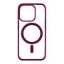 Чехол - накладка TPU Color Magsafe для iPhone 16 Pro Max wine red
