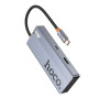USB Hub Hoco HB50 Type-C 5-in-1 HDTV / PD / USB3.0*3, Gray