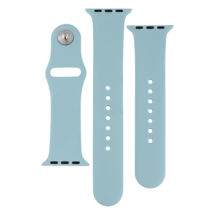 Ремешок Silicone Two-Piece для Apple Watch 38 / 40mm, 64, Light cyan
