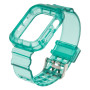 Ремешок Color Transparent для Apple Watch 44mm + Protect Case, Green
