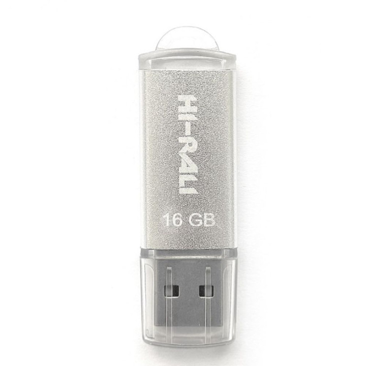 USB флешка Flash Drive Hi-Rali Rocket 16gb, Steel
