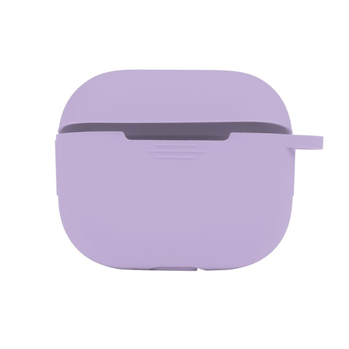 Чехол-футляр для наушников Silicone Case with hook для Airpods 4, Elegant purple