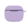 Чехол-футляр для наушников Silicone Case with hook для Airpods 4, Elegant purple