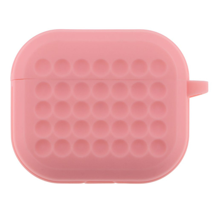 Чехол-футляр для наушников Silicone Fashion Case with Hook для Airpods 3, Pink