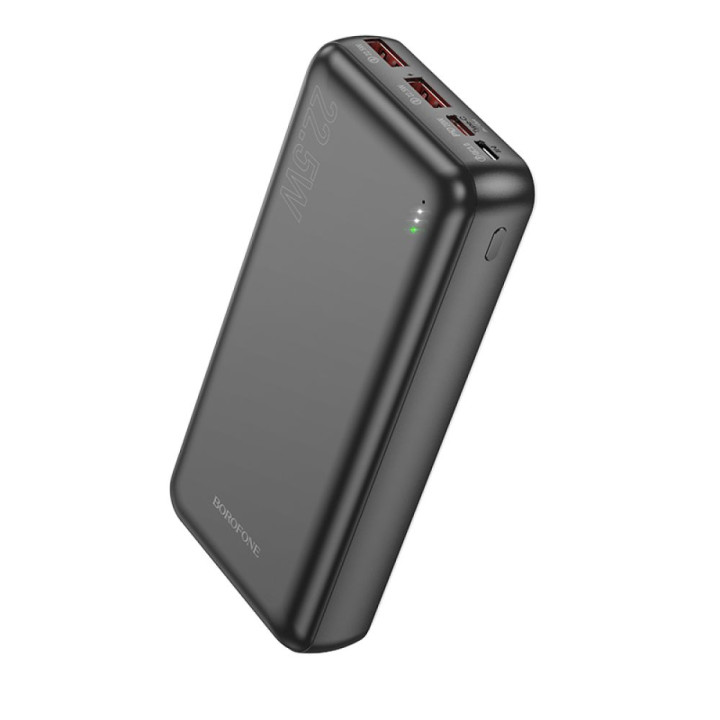 Внешний аккумулятор Power Bank Borofone BJ38A Power USB 22.5W / Type-C PD20W 20000 mAh, Black