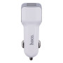 Aвтомобильное зарядное устройство Hoco Z23 2USB, White