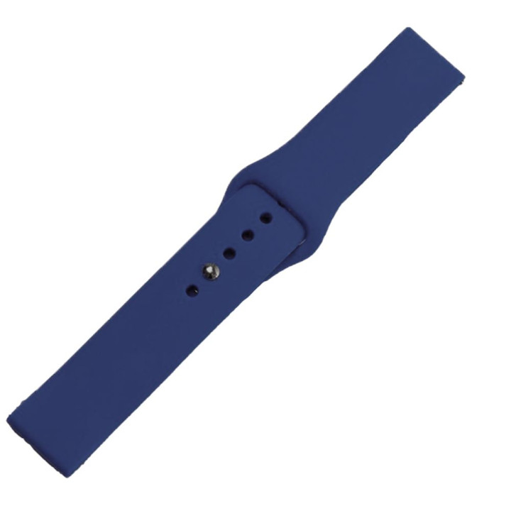 Ремешок Silicone 22mm Original Button Design для Samsung / Amazfit / Huawei, Navy Blue