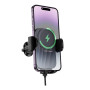 Автодержатель Magnetic Borofone BH221 Wireless 15W, Gray
