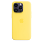 Чехол-накладка Original Silicone+MagSafe для Apple iPhone 14 Pro Max canary yellow
