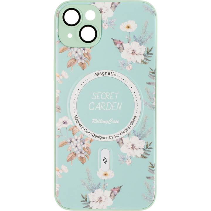 Чехол-накладка Flower Case Mag Safe Camera Protection для Apple iPhone 14 Plus