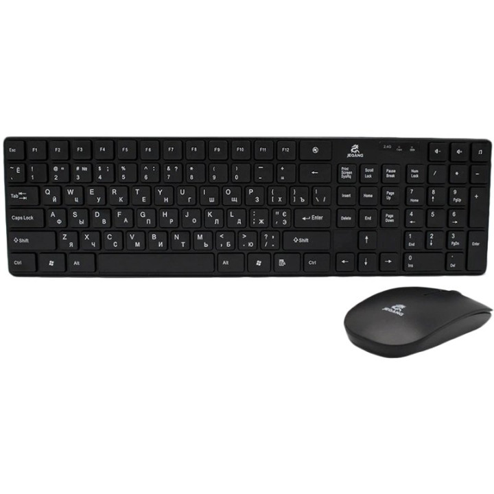Беспроводная Bluetooth клавиатура с мышкой  JEQANG JW-8100, Black