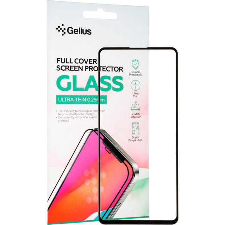 Защитное стекло Gelius Full Cover Ultra-Thin 0.25mm для Samsung A51 (A515), Black