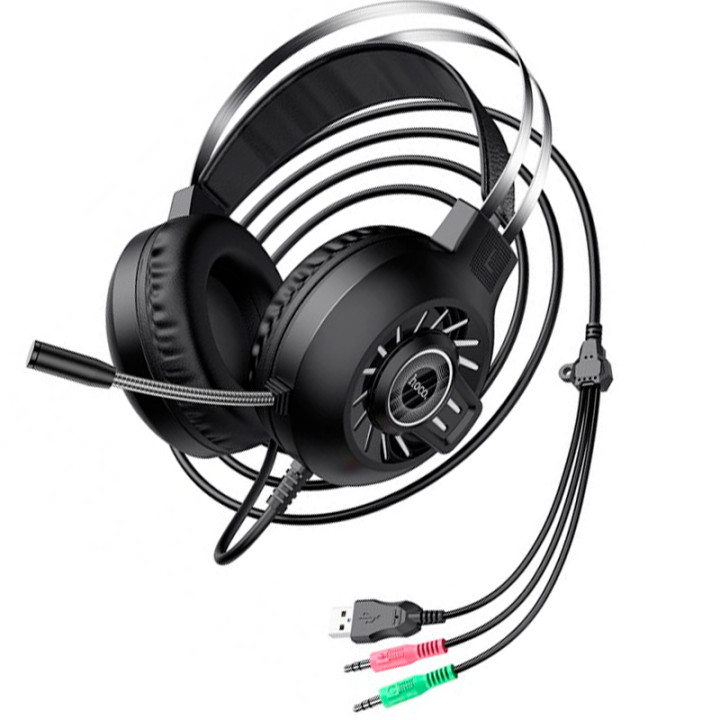 Полноразмерные игровые наушники Hoco ESD04, Black