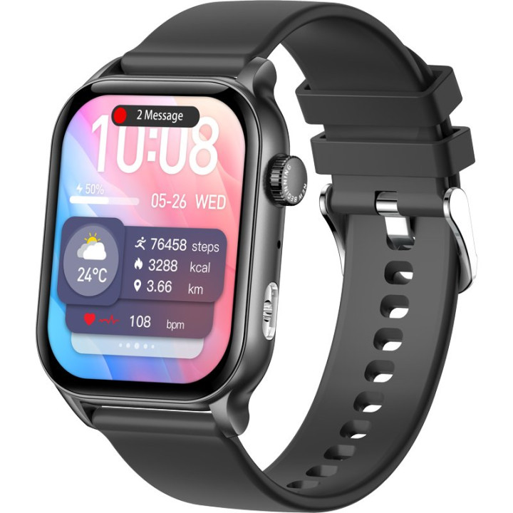 Смарт - часы Gelius Amazwatch Light GP-SW015 AMOLED 340mAh, Black