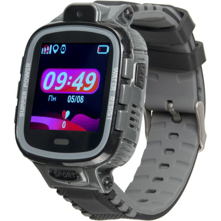 Дитячий розумний годинник з GPS трекером Gelius Pro GP-PK001 (PRO KID) Black / Silver