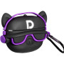 Чехол для наушников TPU Airpods Pro 2, Dog Face Violet