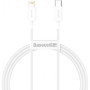 USB кабель Baseus Superior Series Lightning 2.4A (CALYS-C02) 2m, White