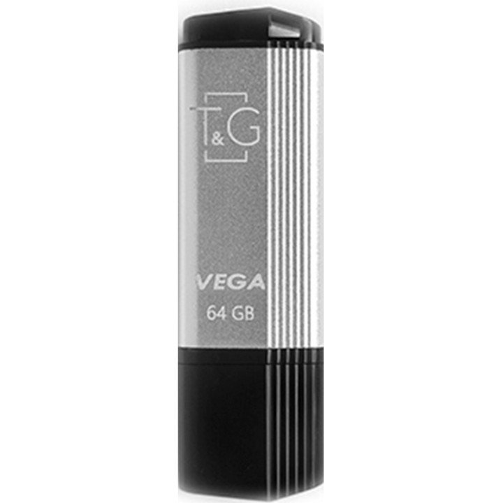 USB флешка T&G Vega 121 64Gb, Silver