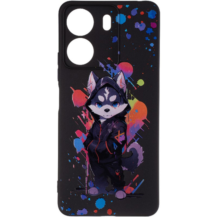 Чехол накладка Gelius Print Case UV для Xiaomi Redmi 13C, Street Husky