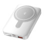 Power Bank Vention Magnetic Wireless LED Display PD22.5W / QC 3.0 10000 mAh, White