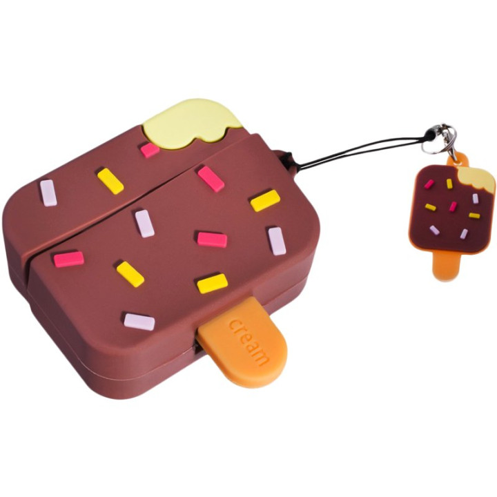 Чехол для наушников TPU Airpods Pro, Brown Ice Cream
