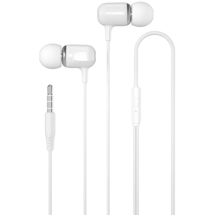 Проводные вакуумные наушники XO EP31, White