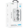 Сетевой фильтр Gelius T-Power 220V 3 розетки / 2 Type-C / 2 USB 65W 2m, White