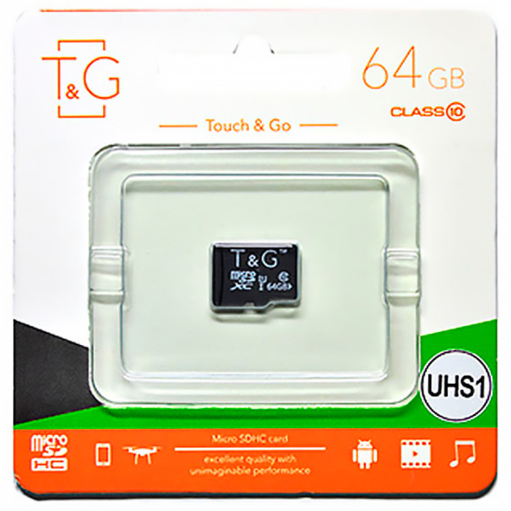 Карта памяти microSDXC T&G 64Gb (UHS-1)(Class 10)