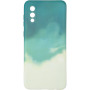 Чехол-накладка Watercolor Case для Samsung Galaxy A02 зеленый
