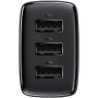 Сетевое зарядное устройство 3USB Baseus Compact Charger 17W (CCXJ020101), Black